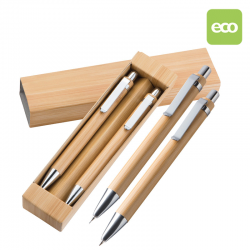 Set stylos en bois...